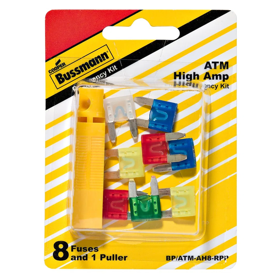 BP/ATM-AH8-RPP – BUSSMANN Fuse Assortment, ATM High Amp Blade Fuse With Two 10 Amp/ Two 15 Amp/ Two 20 Amp/ One 25 Am...